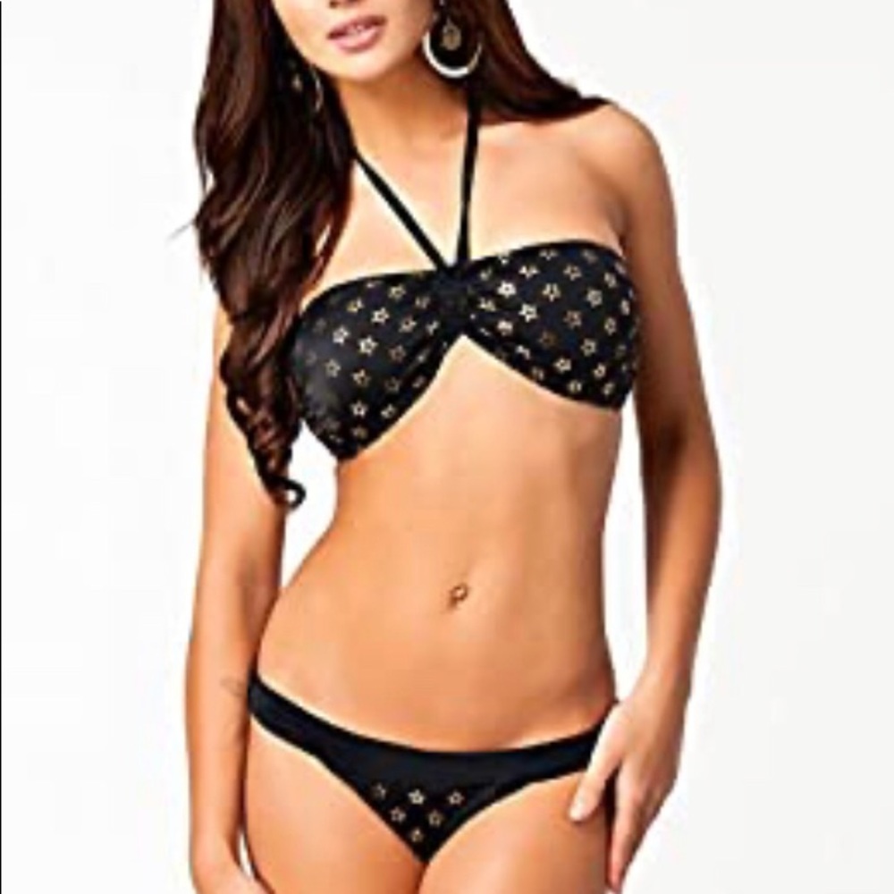 Metallic Stars Bikini Fuller Bust 34f/xl